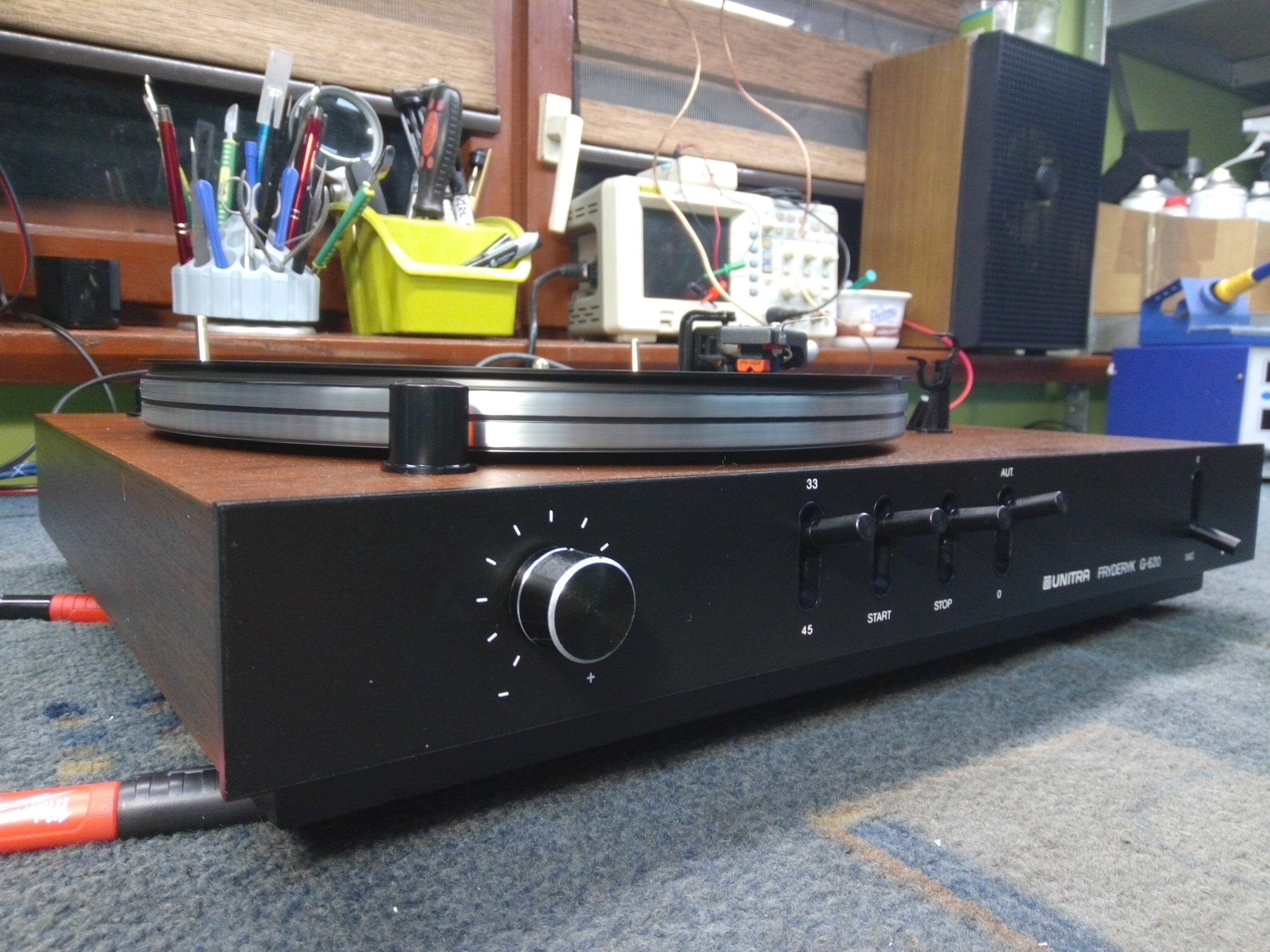 Fryderyk czarny srebrny renowacja