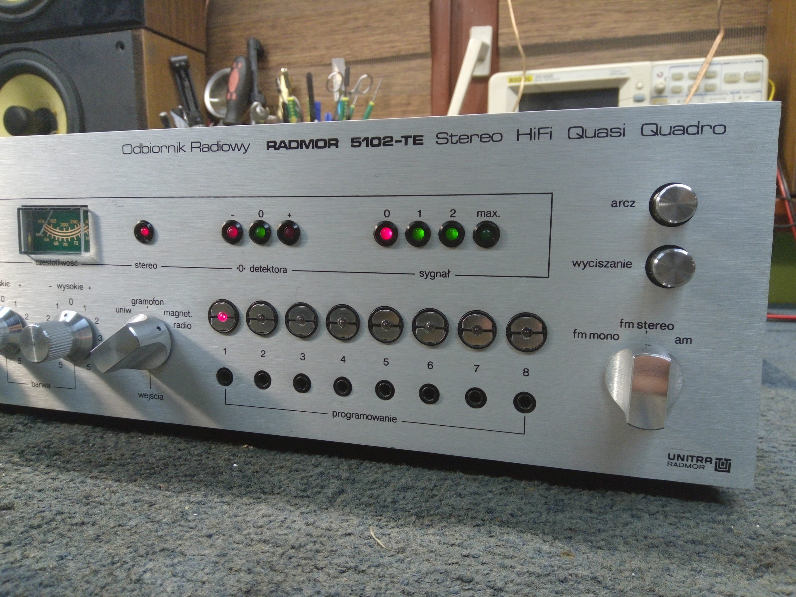 Radmor 5102te srebrny+tuner