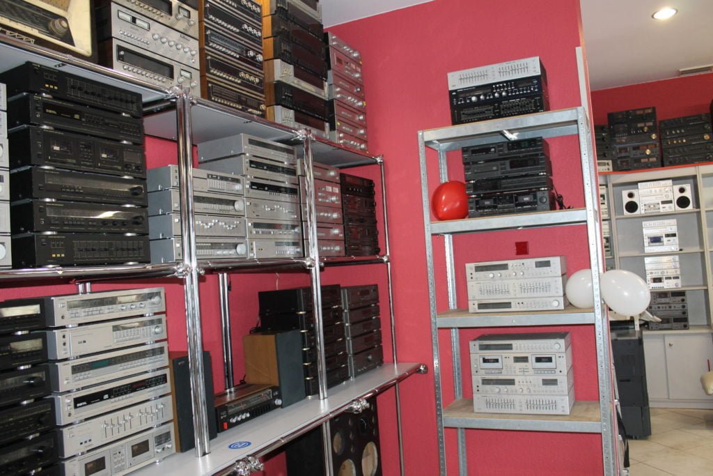 sciana sprzetu audio unitra wieze audio radia